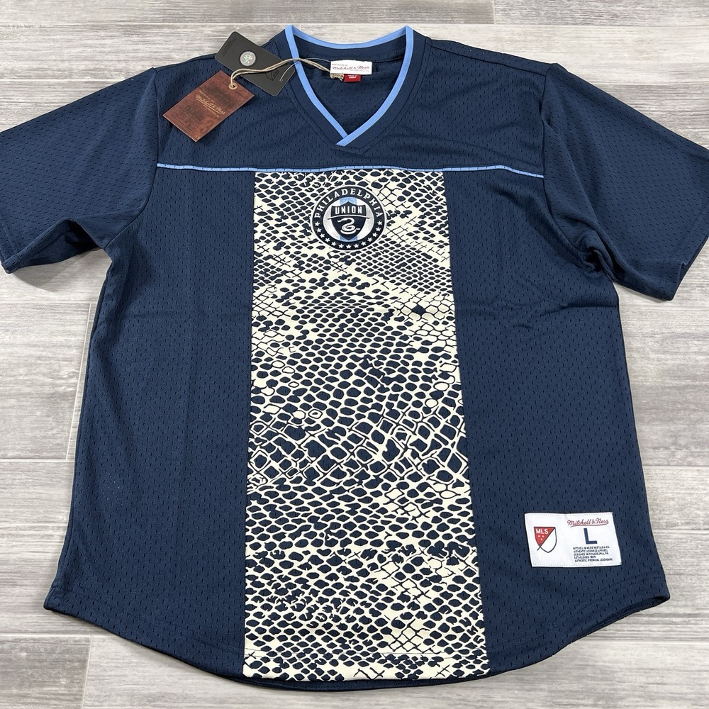 Philadelphia Union Jersey Authentic Retro Mitchell & Ness‎ MSRP $110 Men's LARGE